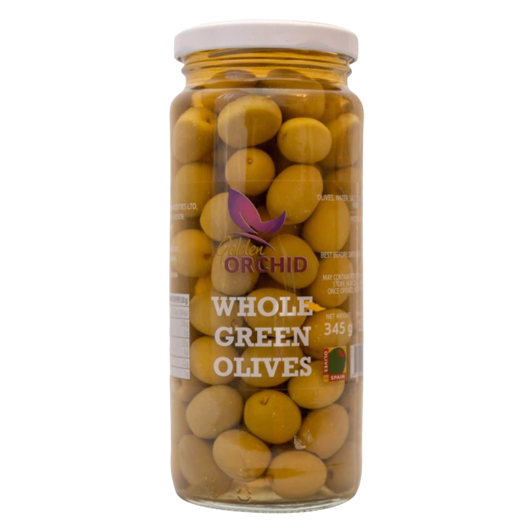 GOLDEN ORCHID SLICED GREEN OLIVES 345G